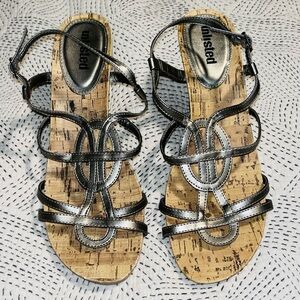 Unlisted Metallic Strappy Sandals NWOT